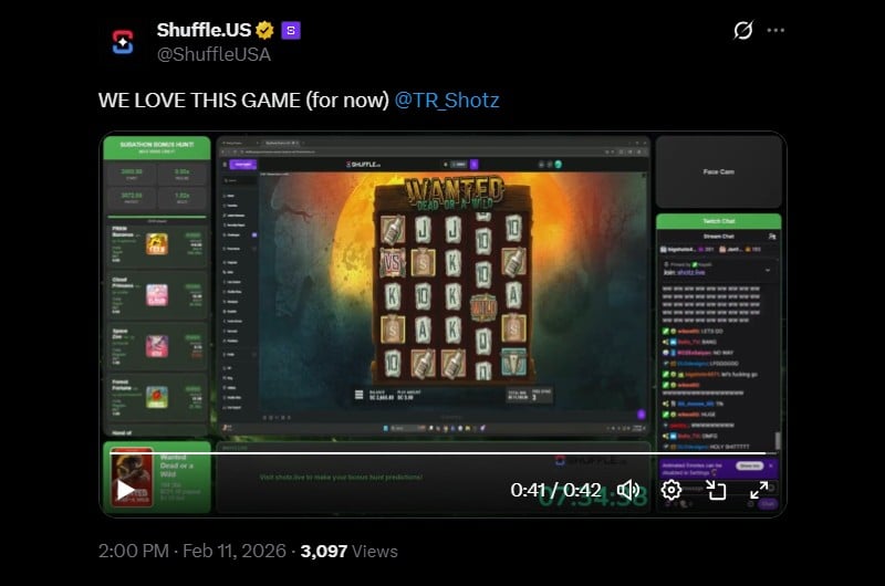 Twitter Shotz 11K Wanted Win